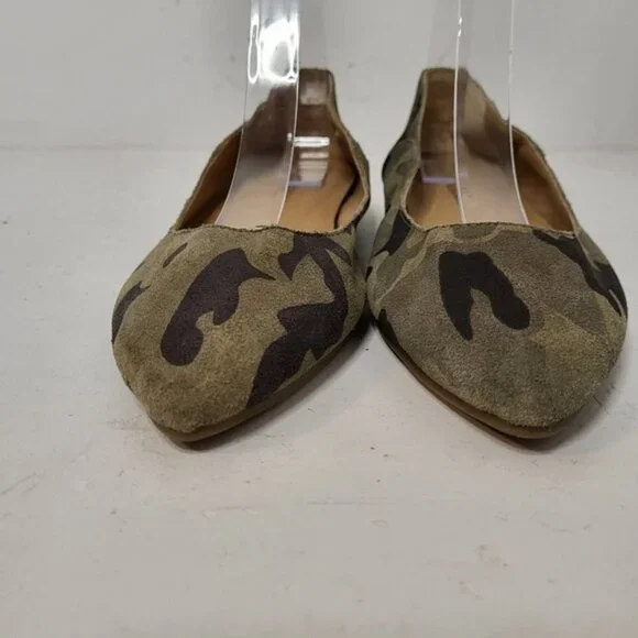 Lucky Brand Bylando Camo Print Pointed Toe Ballet Flats Size 7M - Picture 4 of 10
